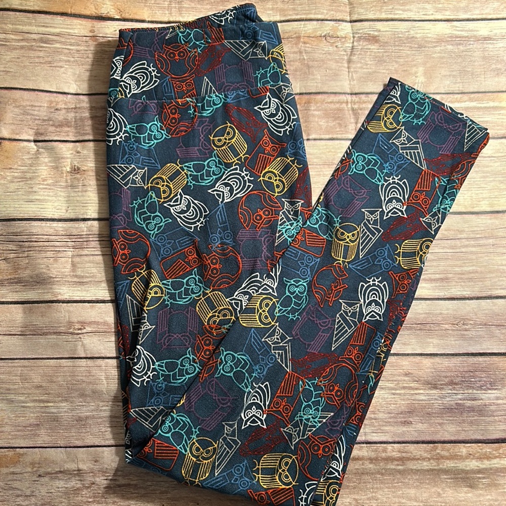 Owl print leggings